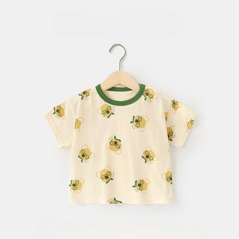 Baby Clothes Casual Short-sleeved T-shirt Summer Boys Girls Baby Children Children Summer Half-sleeved Tops 120cm