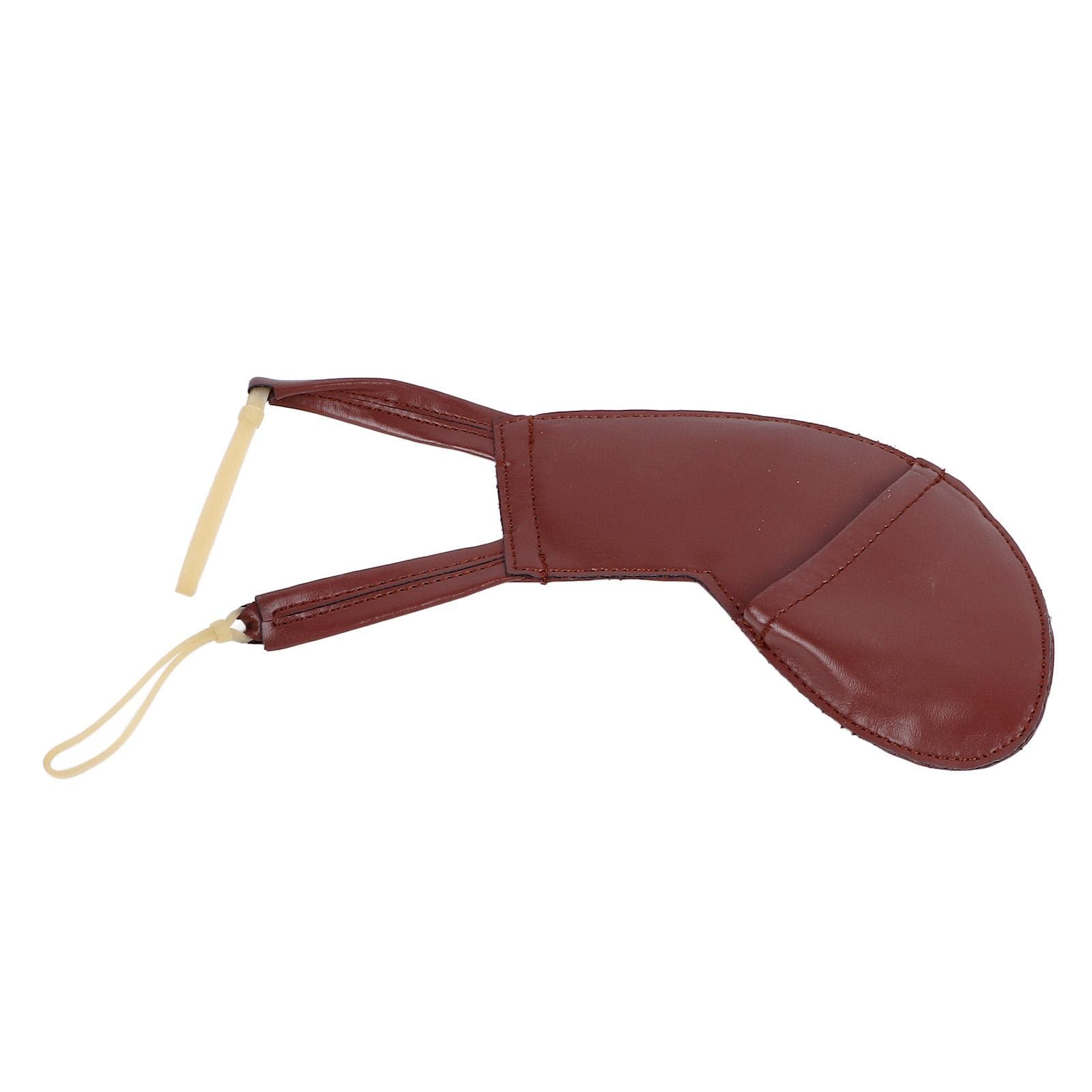 Violin Shoulder Rest Pad Handmade Soft Sheepskin Violin Chin Rest Cover for Practice Brown 12 14