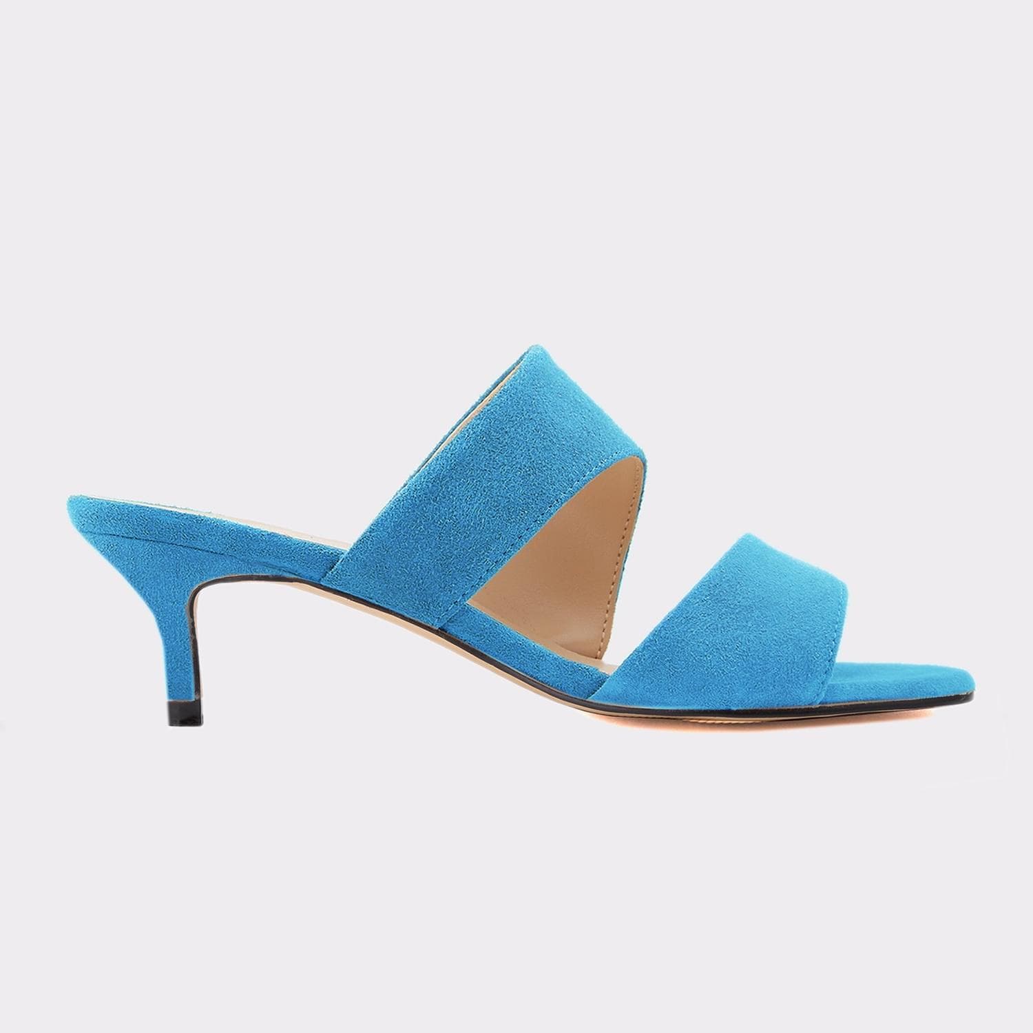 LOSLANDIFEN 2023 New Women Sandals Fashion 5cm Sexy Thin High Heels Open Toe Summer Casual Slip on Sandal Nude Wedding Shoes shoe 40 light blue