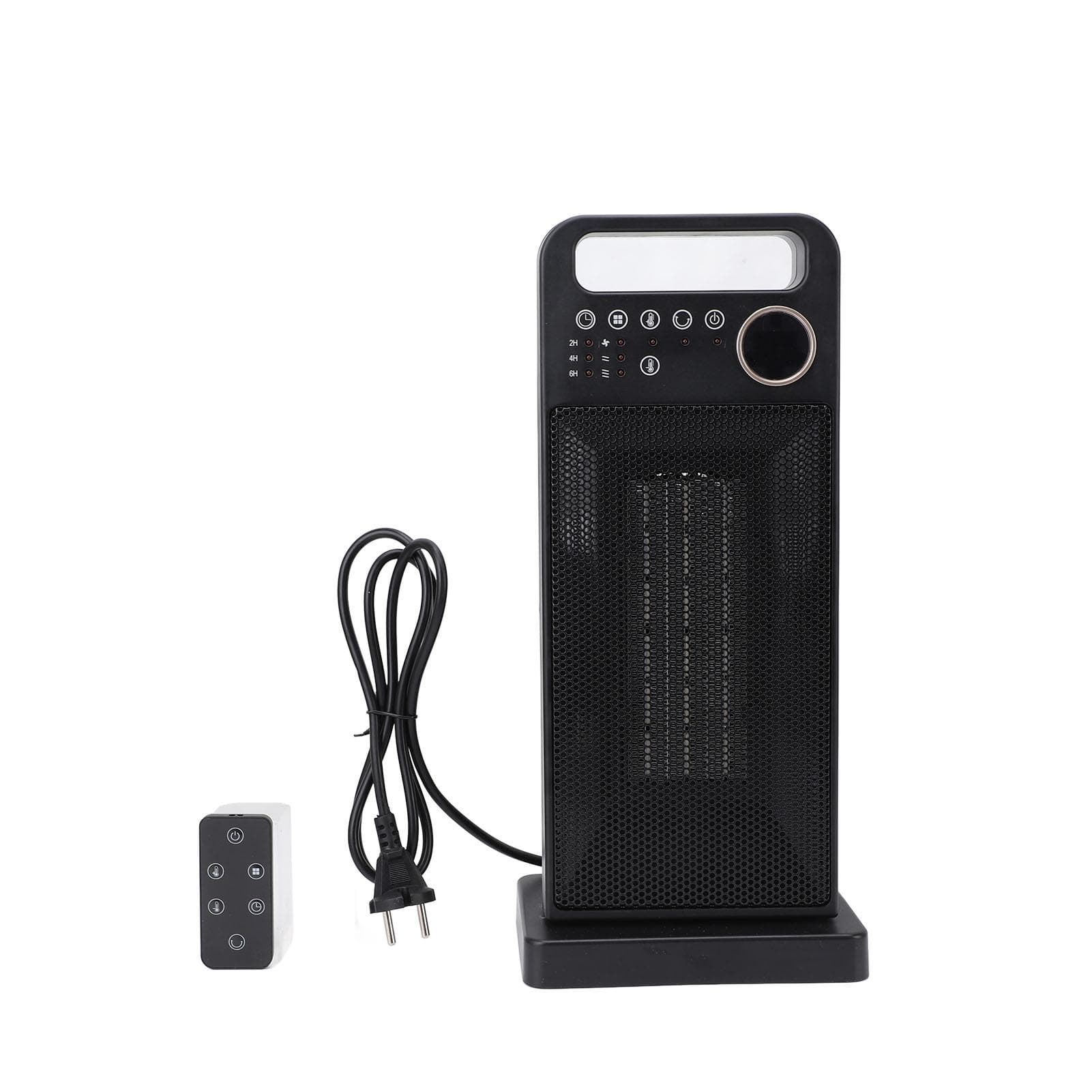 Oscillating Space Heater PTC Ceramic Fast Heating 3 Gears Desktop Portable Electric Heater with UK Plug