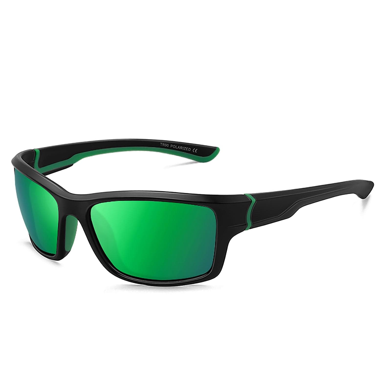MAXJULI Sports Sunglasses Men Black Frame UV400 Protection for Outdoor Cycling Running Travel with Case MJ8014