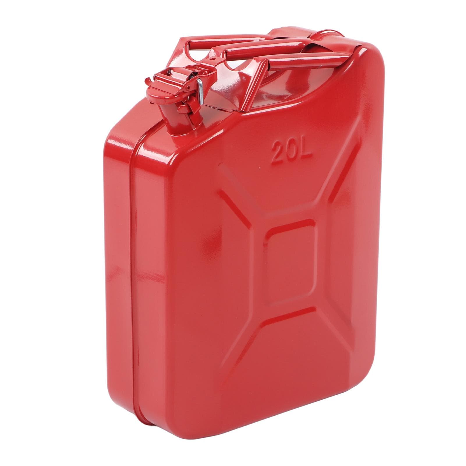 5.3 Gallon 20L Gas Can Stainless Steel Gasoline Bucket Portable Fuel Container with Self Exhaust