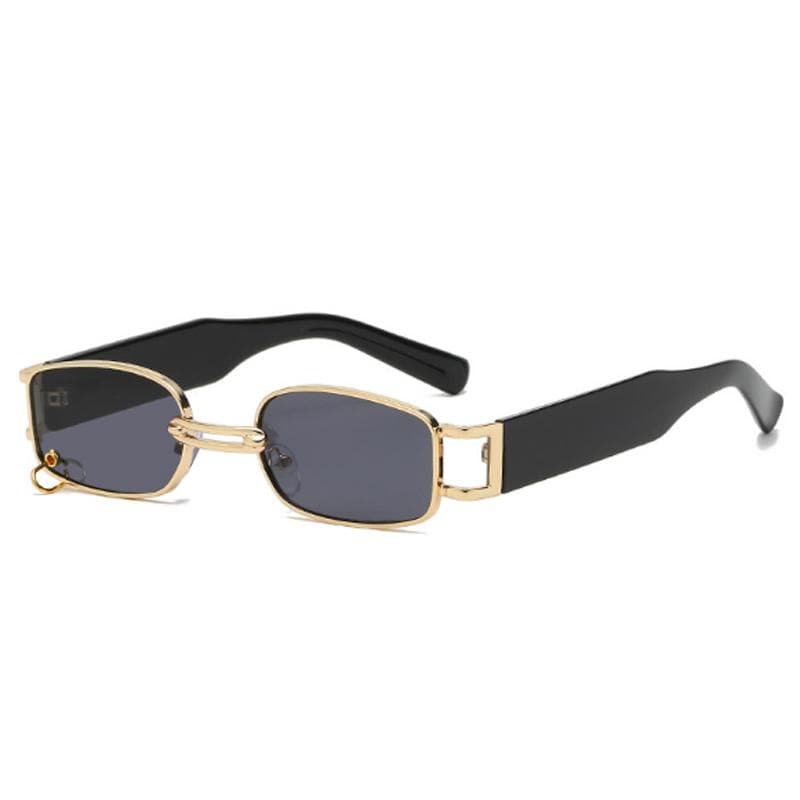 Small Vintage Sunglasses Men Retro Rectangle Sun Glasses High Quality Metal Frame Designer Brand Square Oculos De Sol Other