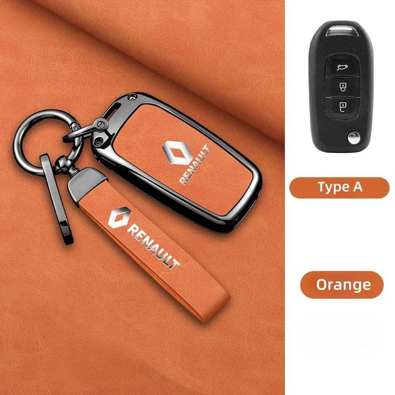 Hub Caps Zinc Alloy Car Key Case Cover Shell Keychain For Renault Koleos Captur Kadjar Megane Clio 5 Talisman Arkana Zoe Scenic
