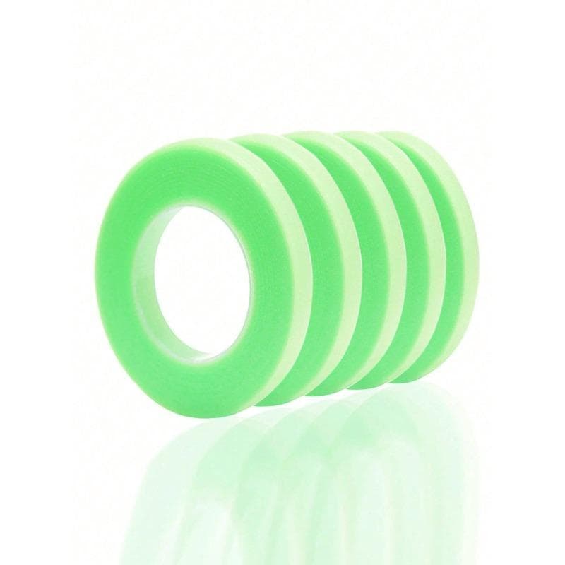 5Pcs/set Professional False Eyelash Adhesive Helper Strip, Multi-Functional Self-Adhesive Tape For Assisting In The Application Of False Eyelashes green