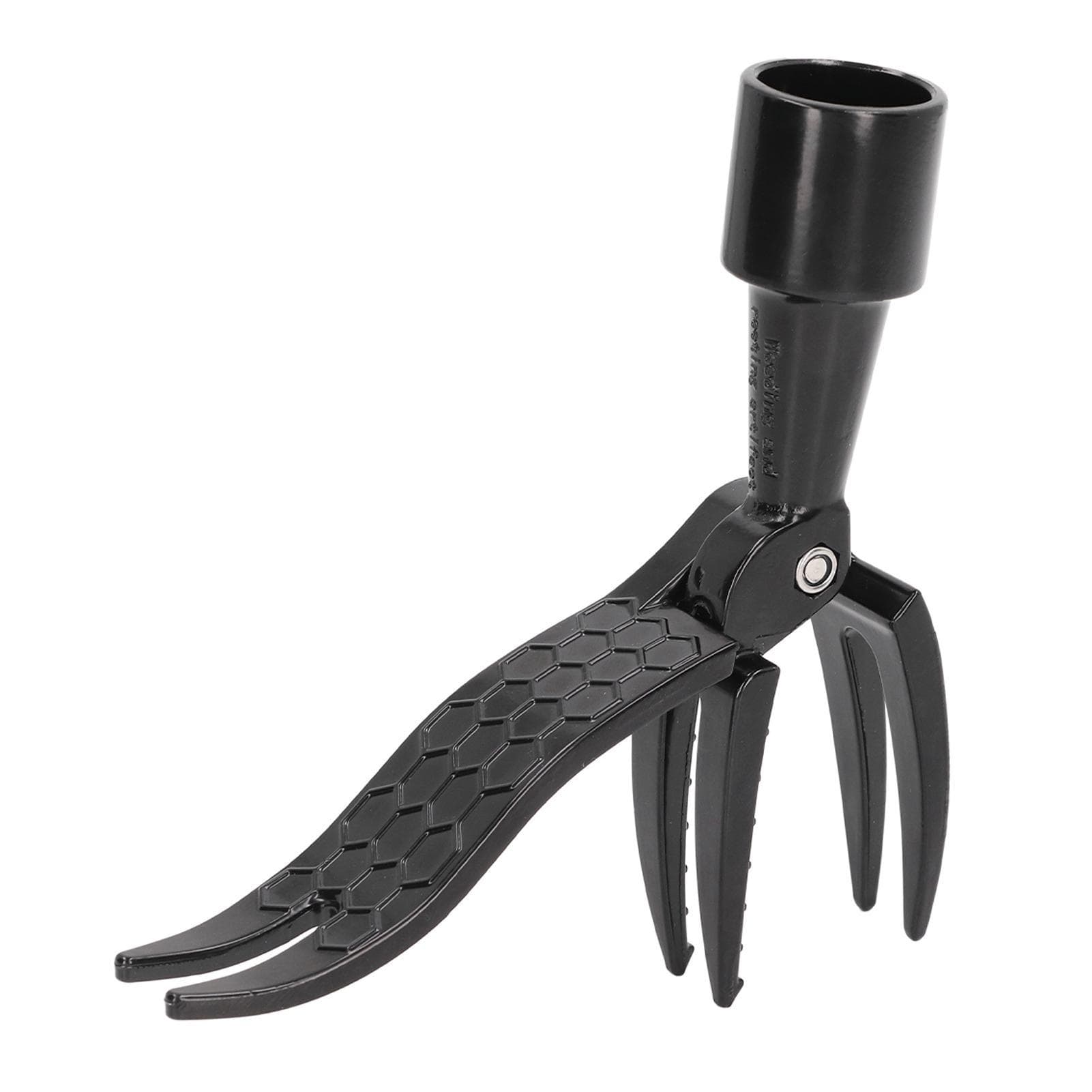 1Pcs Stand Up Manual Weeding Blade 4 Claws Tool for Garden Weeding Portable Picker black