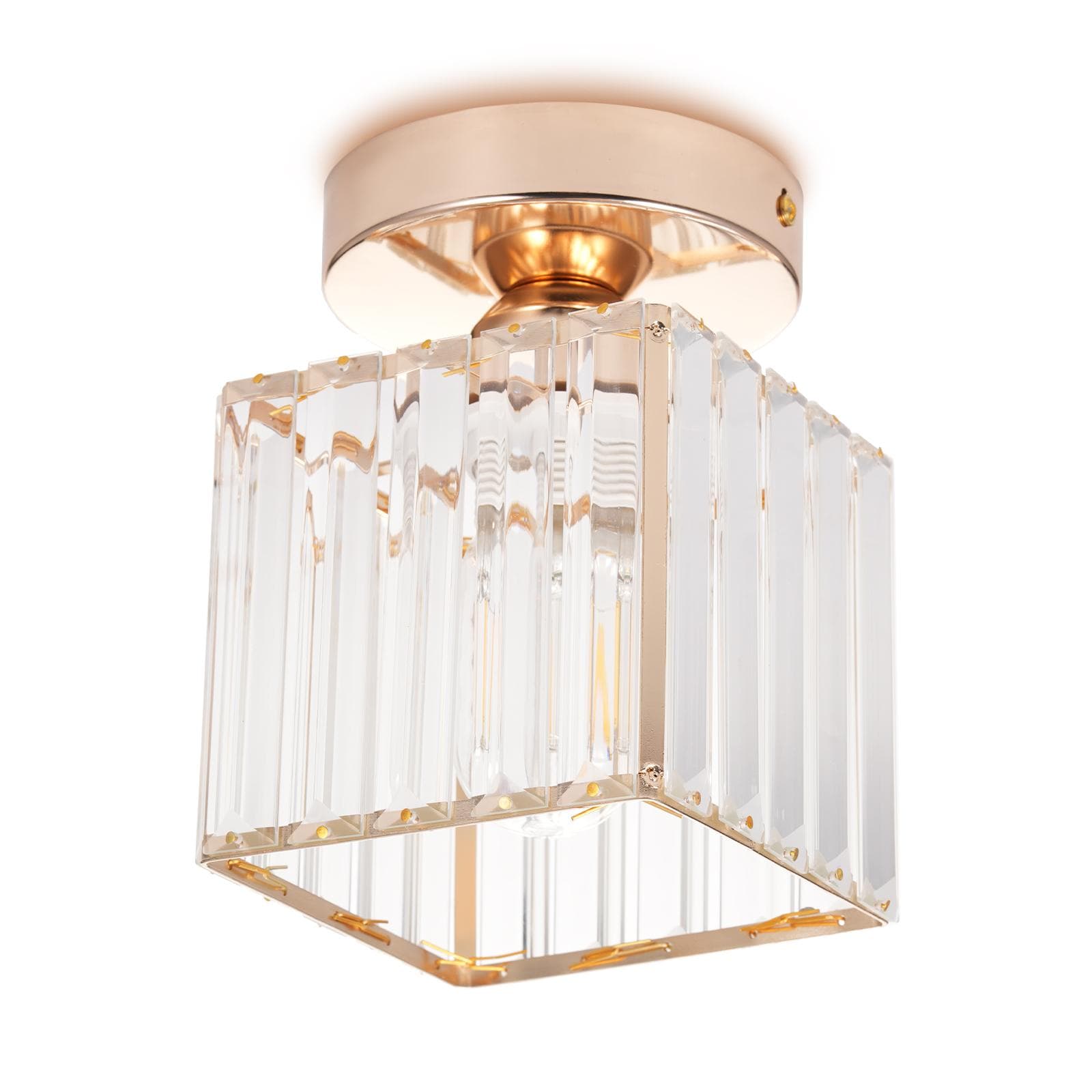 Balcony light aisle entrance hallway entry checkroom post-modern minimalist crystal ceiling light E27 gold
