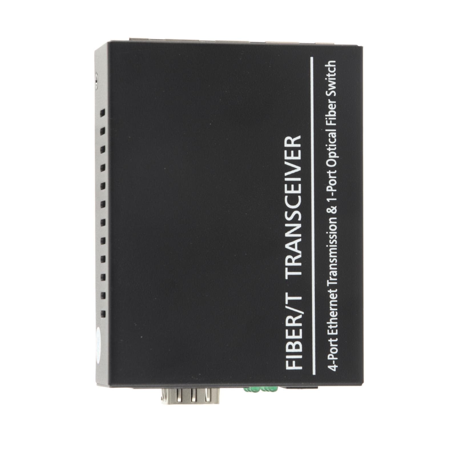 SFP Fiber Media Converter 1 Optical Port 4 Electrical Port Up To 120km RJ45 Port Ethernet Fiber US Plug