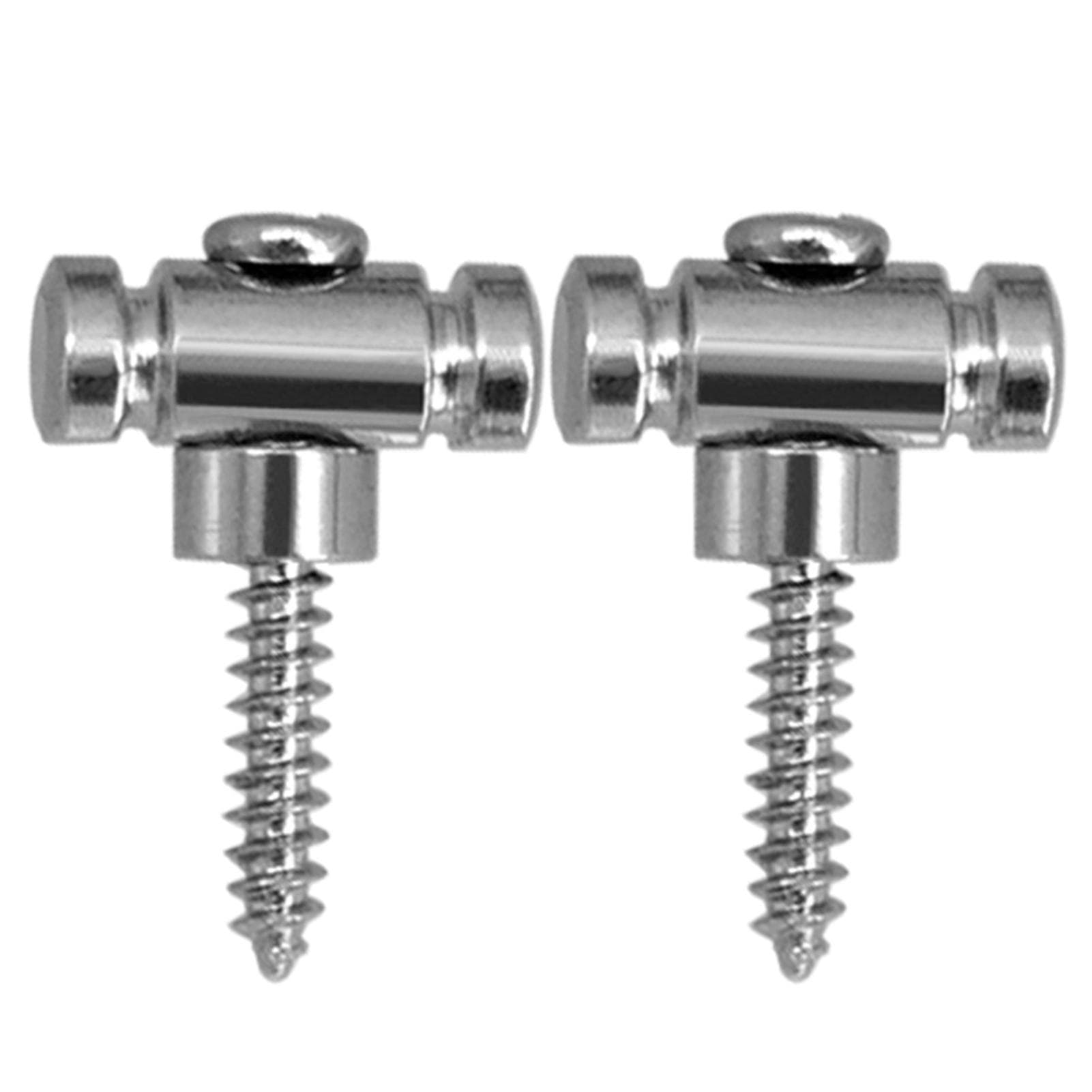 2PCS Guitar String Retainer Guitar String Tree with Screw Electric Guitar Accessory for Guitar silver
