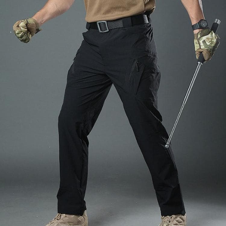 City Military Tactical Pants Men SWAT Combat Army Trousers Men Many Pockets Waterproof Wear Resistant Casual Cargo Pants 2020 L black