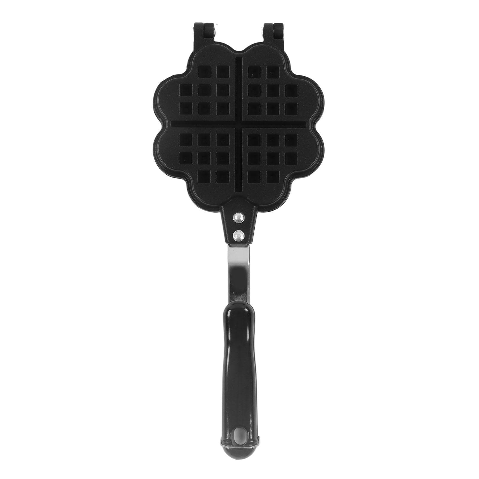 Double Sided Waffle Pan Flower Heart Shape Non Stick Waffle Making Mold Kitchen Baking Accessory L(for 6.5-9kg)