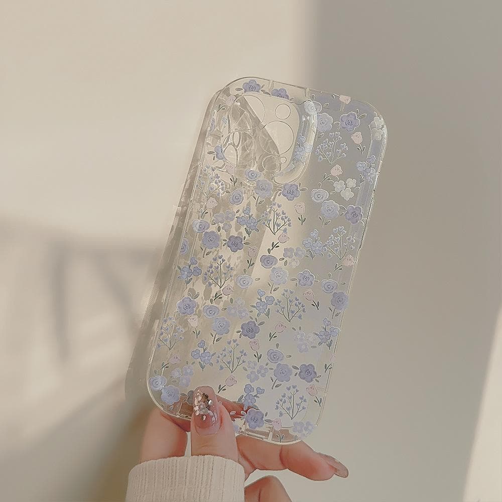 Fresh Spring and Summer Florals Iphone15promax Apple 11 Mobile Phone Case 13 Suitable for 12 Small Fragrance Transparent 16 iPhone 13 Pro