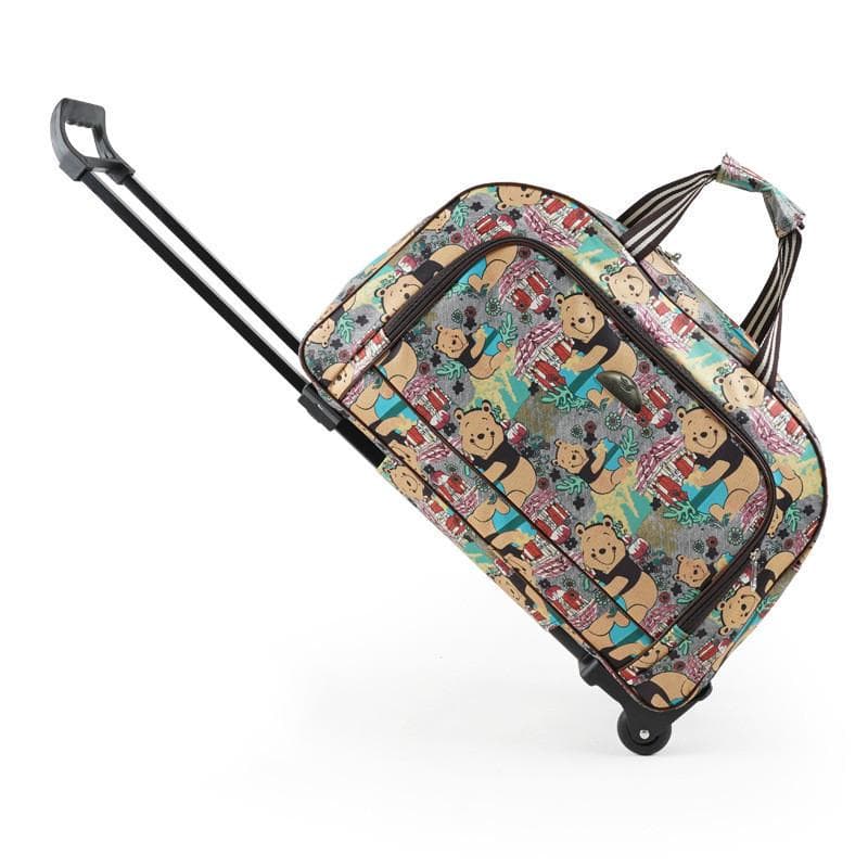 Trolley Bag Female Large Capacity Trolley Bag Travel Bag Handbag Tow Bag Luggage Bag Male None