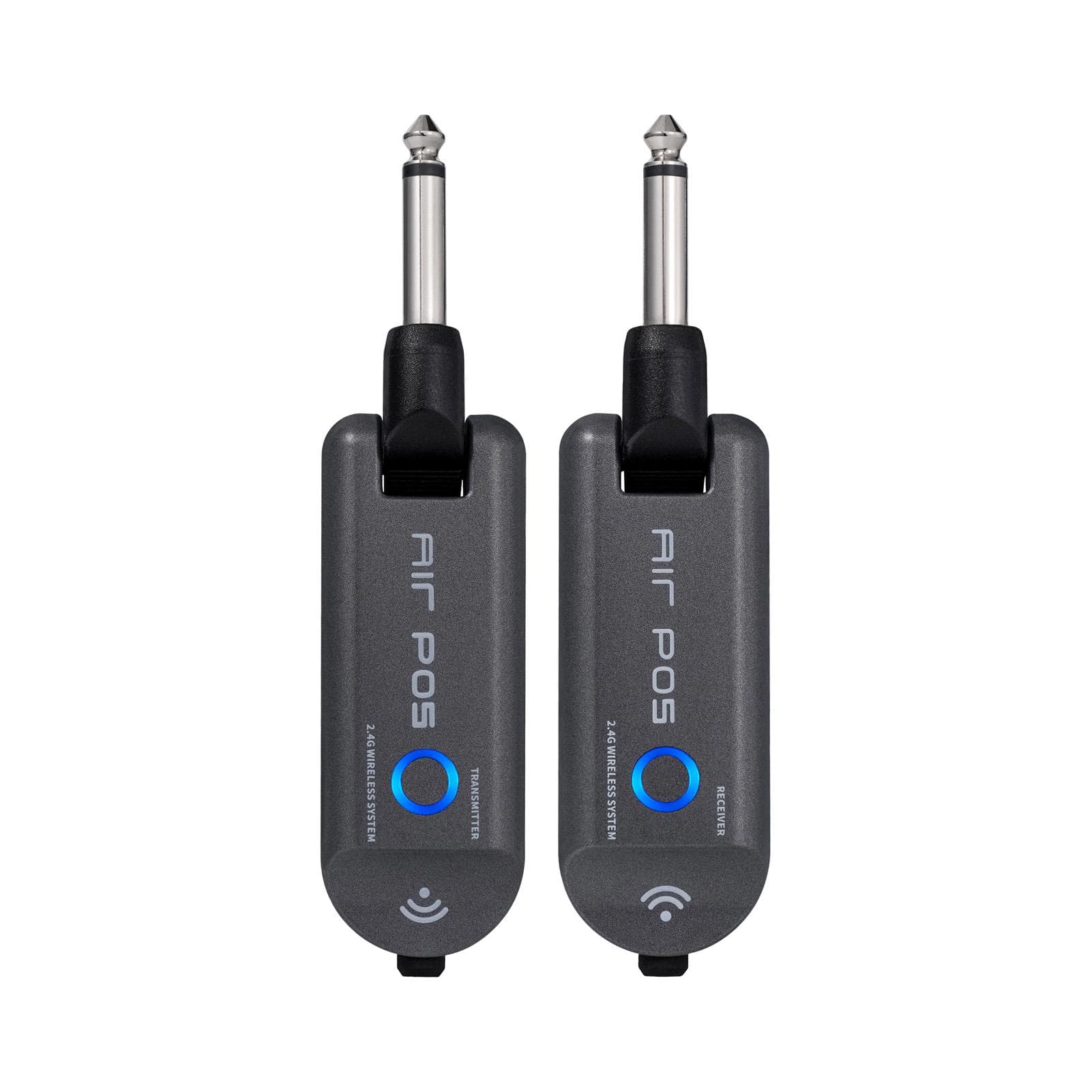 Mooer 2.4G Wireless Guitar System Rechargeable Guitar Transmitter Receiver Set for Electric Guitar black