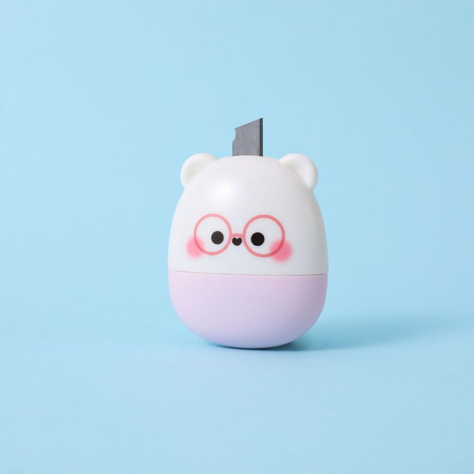 Confidential Roller Stamp Cute Bear Shape High Hardness Buckle Fixed Design Identity Protection