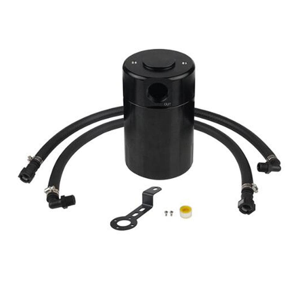 Oil Catch Can Kit Aluminum Alloy Oil Separator Reservoir Tanks Car Modification Accessories black
