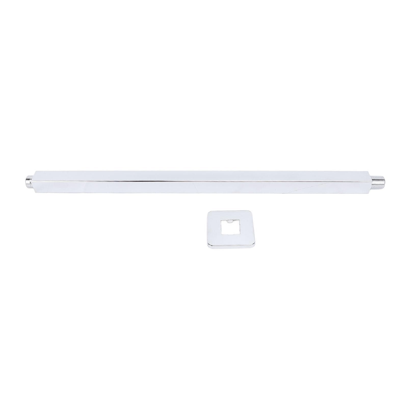 Ceiling Shower Arm Multifunctional Stainless Steel Square Rain Shower Head Straight Arm 61cm / 24in 51cm / 20.1in