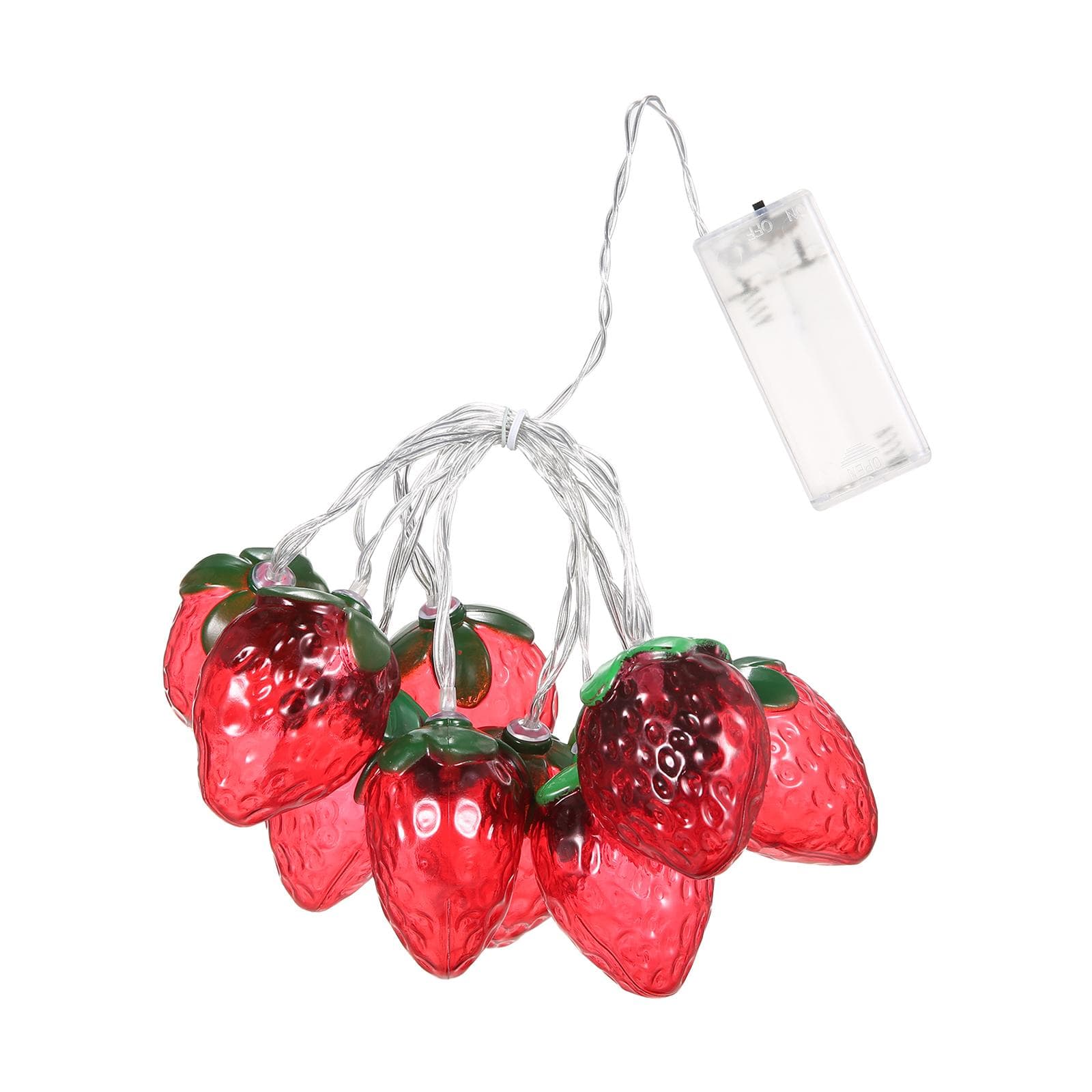 5FT 10LED Strawberry String Lights Christmas Decorative Fairy Lights LED Hanging Lights Always On 2m
