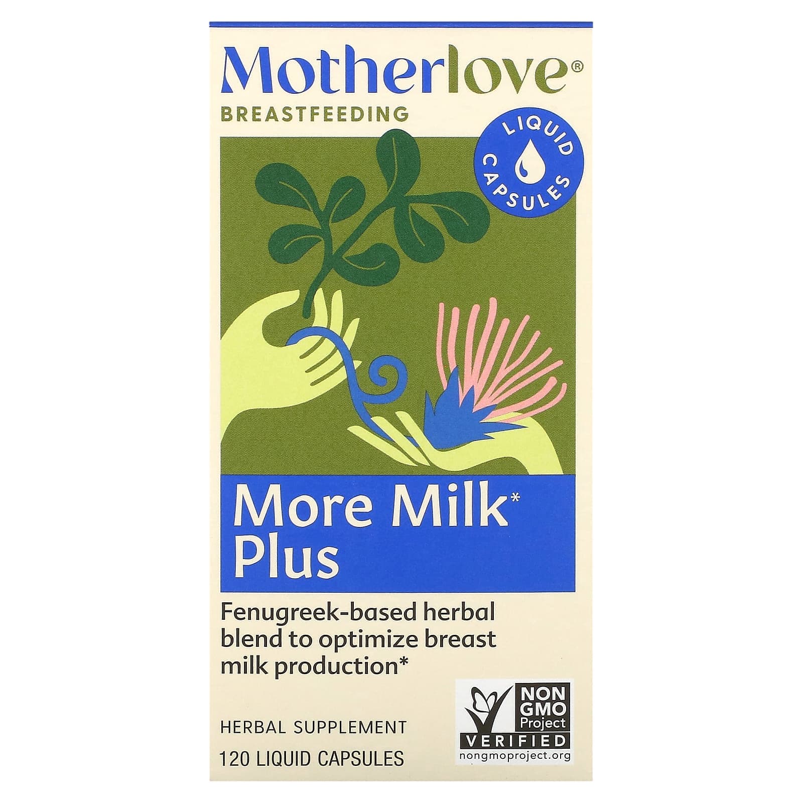 Motherlove, for breastfeeding mothers, More Milk Plus, 120 liquid capsules