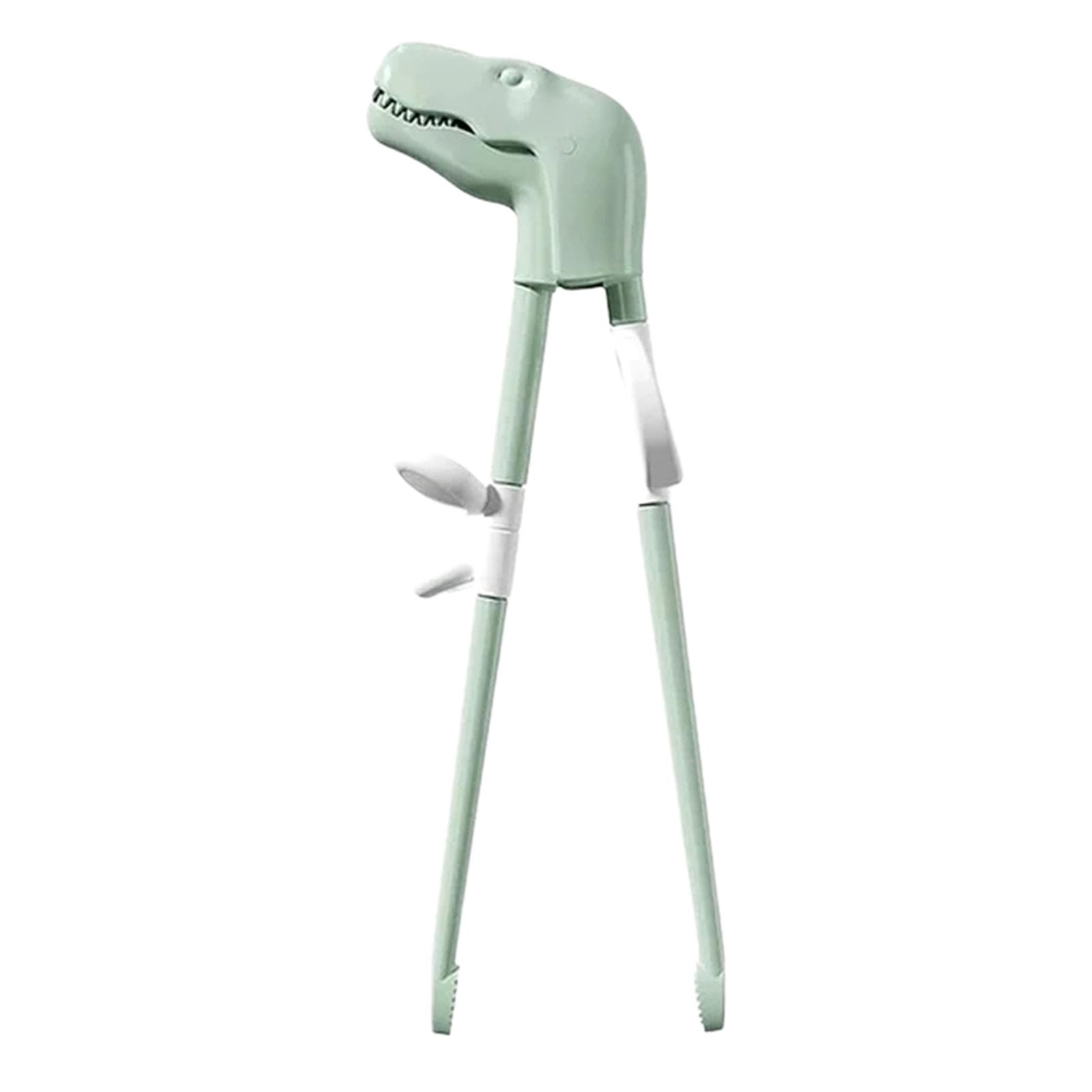 Cartoon Dinosaur Chopsticks For Kids Practical Learning Chopsticks For Boys Girls Three-finger Positioning Buckle Durable green