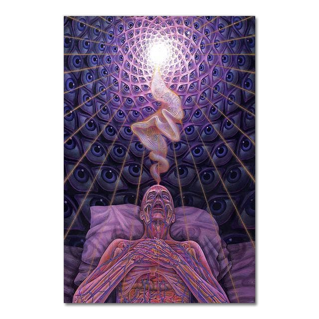 Alex Grey Psychedelic Trippy Tree Life Modular Pictures Modern Home Decoration Wall Art Canvas Prints Painting Bedroom Poster No Frame 60*100cm