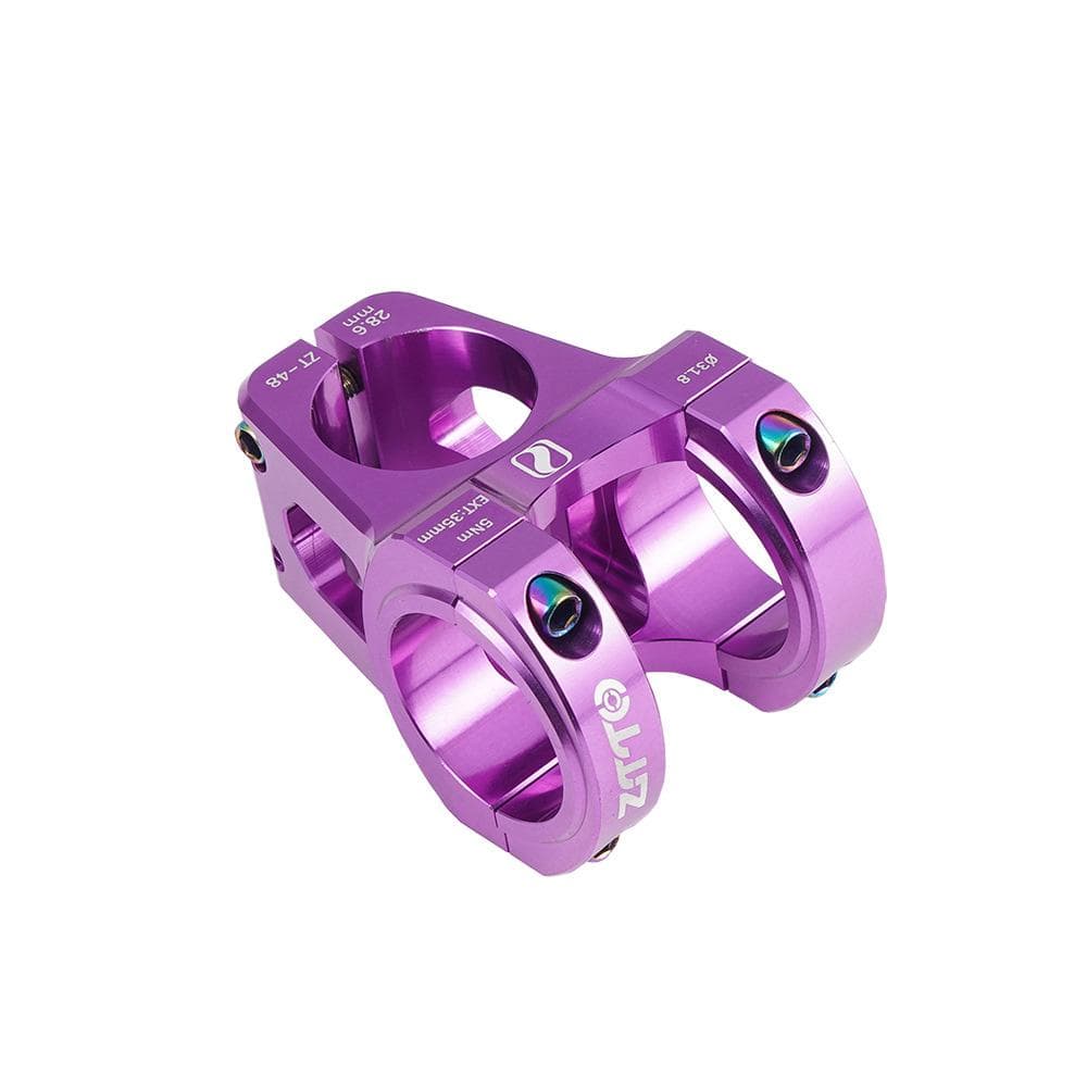 31.8*35mm Short MTB Stems Bicycle Aluminum Alloy Handlebar Stem for Road Bike Mountain Bike purple