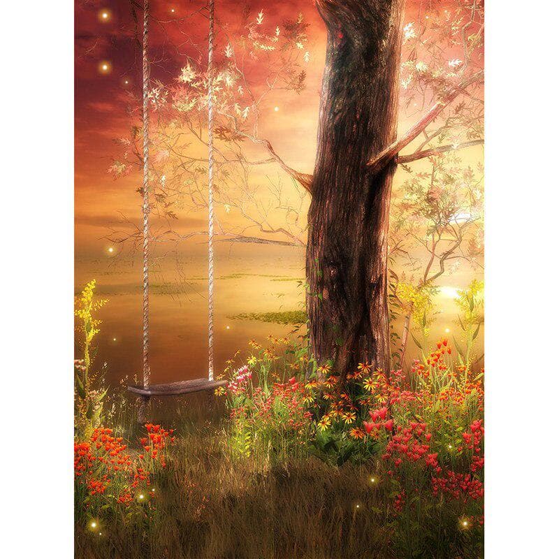 Full Round Diamond Painting DIY Diamond Embroidery Tree By The River Cross Stitch Rhinestone 20X30CM