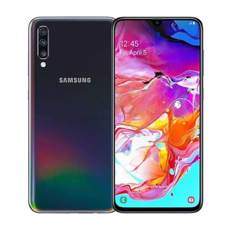 Refurbished Samsung Galaxy A70 A705F Dual SIM Android 32MP 128GB 6GB RAM Mobile Phone With Single SIM/Dual SIM Simple Set black