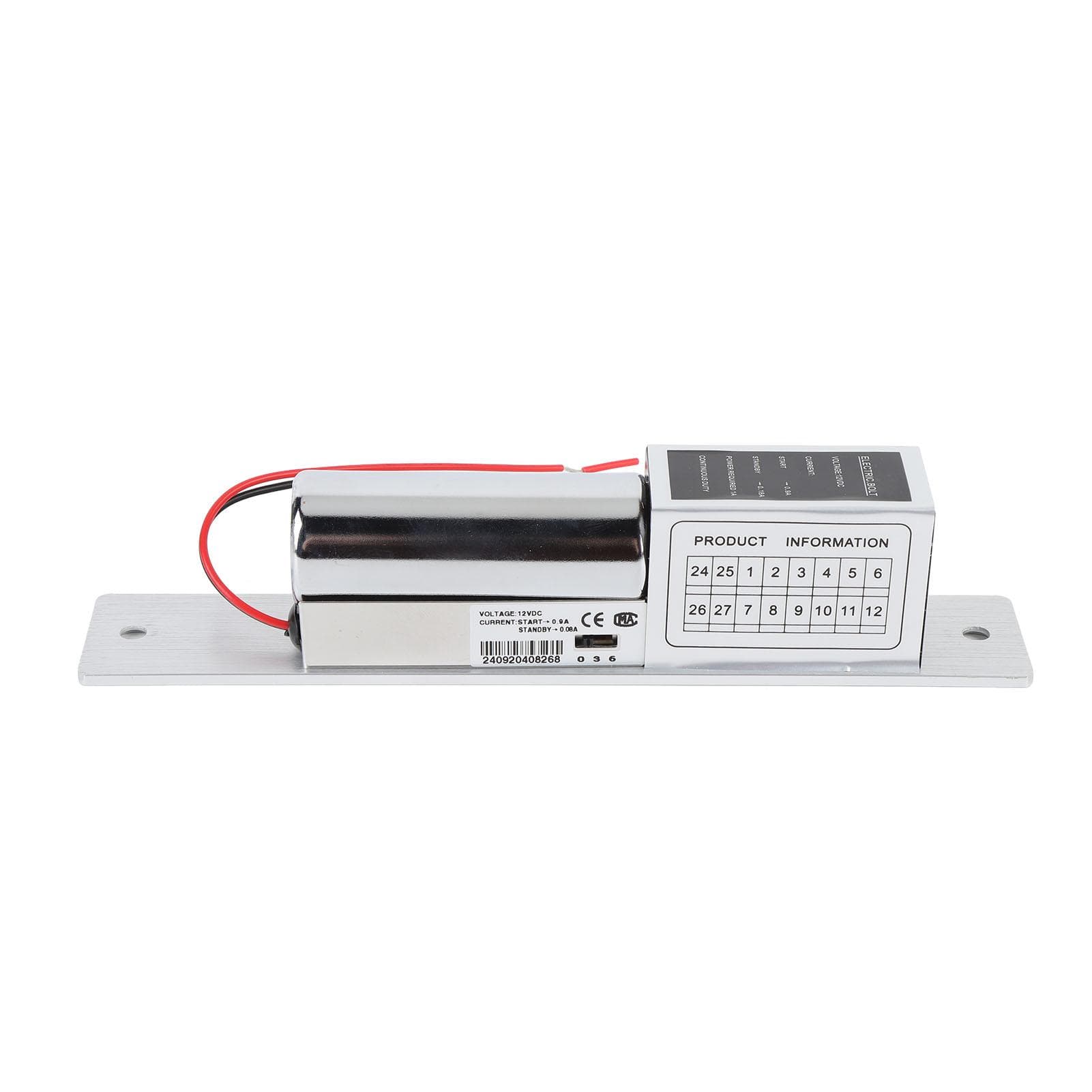 Electric Bolt Lock 12V Stainless Steel Aluminum Alloy Magnetic Electric Door Strike Lock for Access