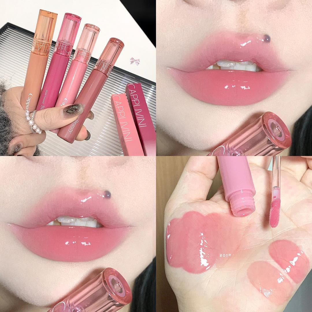 6 Color Juice Jelly Lip Gloss Long Lasting Moisturizer Lipstick Mirror Gloss Lipstick Lip Makeup Cosmetics