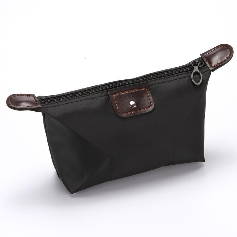 Women Travel Toiletry Make Up bag Waterproof Cosmetic pouch bag Clutch Zipper Makeup Bag Organizer black