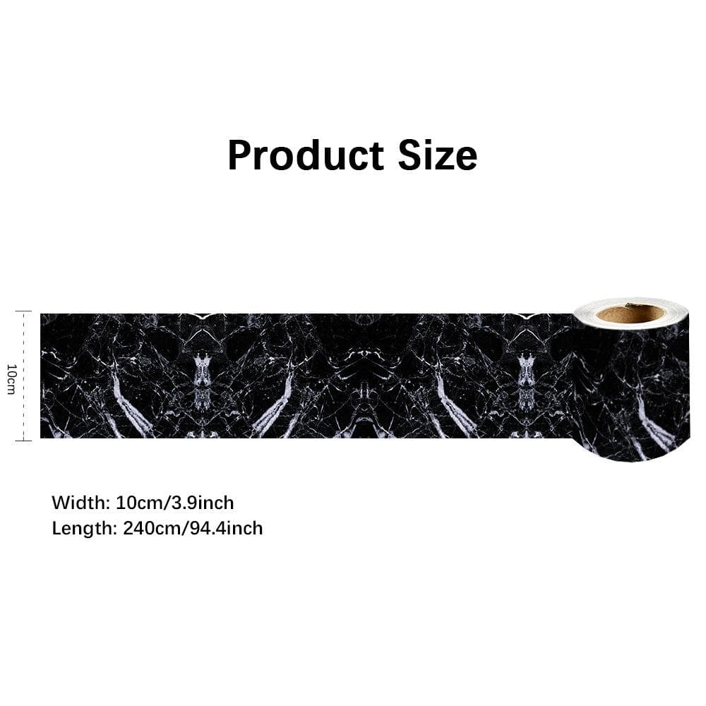 Self Adhesive Wall Skirting Border Line Wallpaper Sticker Home Decor Self-adhesive Waist Line D