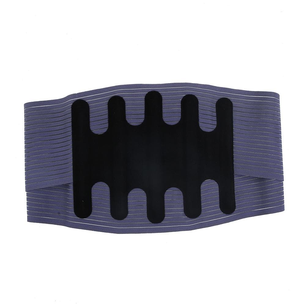 Summer Unisex Lumbar Spine Support Belt Protector Pain Relief Waist Brace WaistbandGray XL M gray