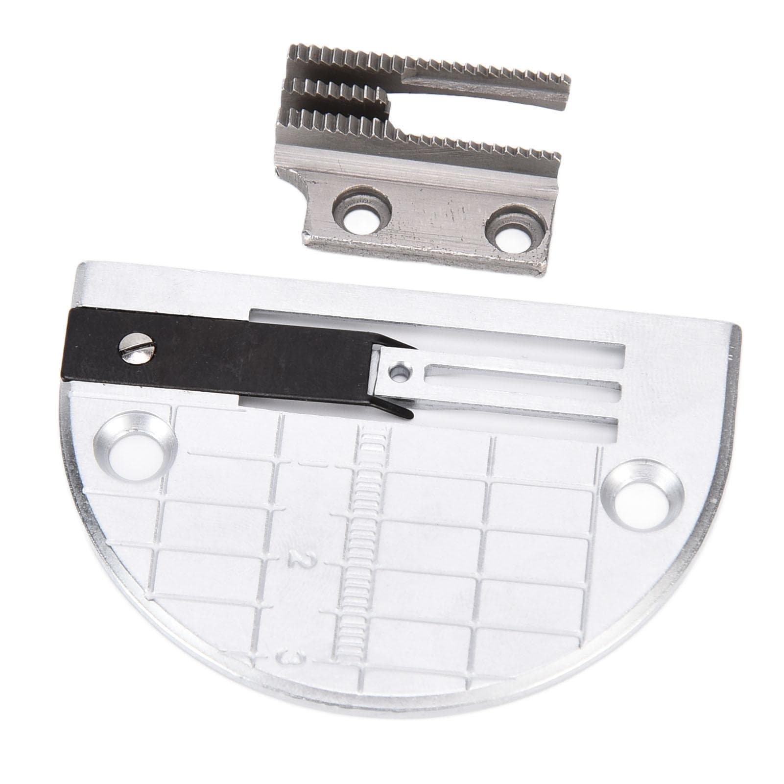 Needles Plate Metal Durable Anti Wrinkling Needle Plate with Feed Dog for Industrial Single Needle