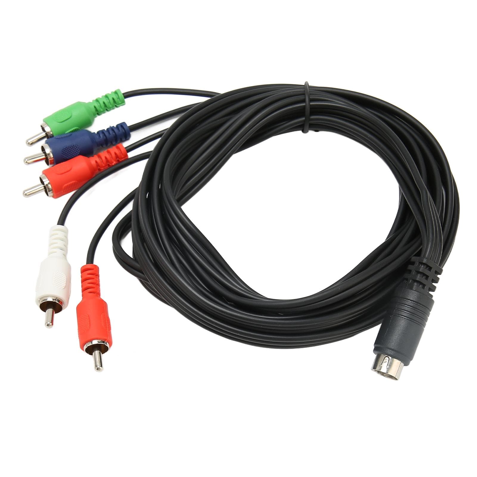 Mini 10 Pin AV DIN Cable Replacement 10 Pin DIN to 5 RCA AV Connection Wire Cable Red Green Blue