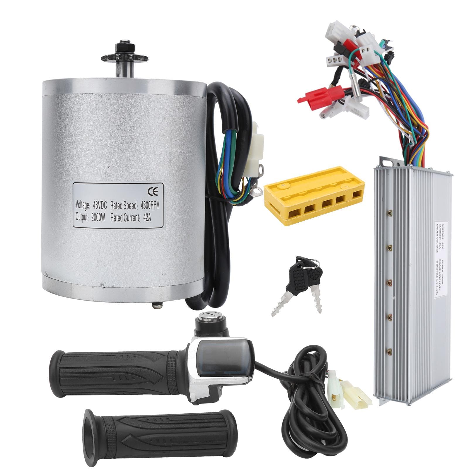 48V 2000W Electric Brush Motor with Controller Kit E?Bike Conversion Accessory Set