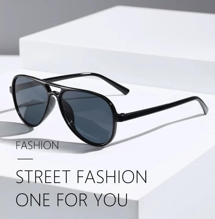 Ultralight Retro Classic Mirror Sunglasses Oversized Polit Driving Sun Glasses Black UV400 Outdoor Shades