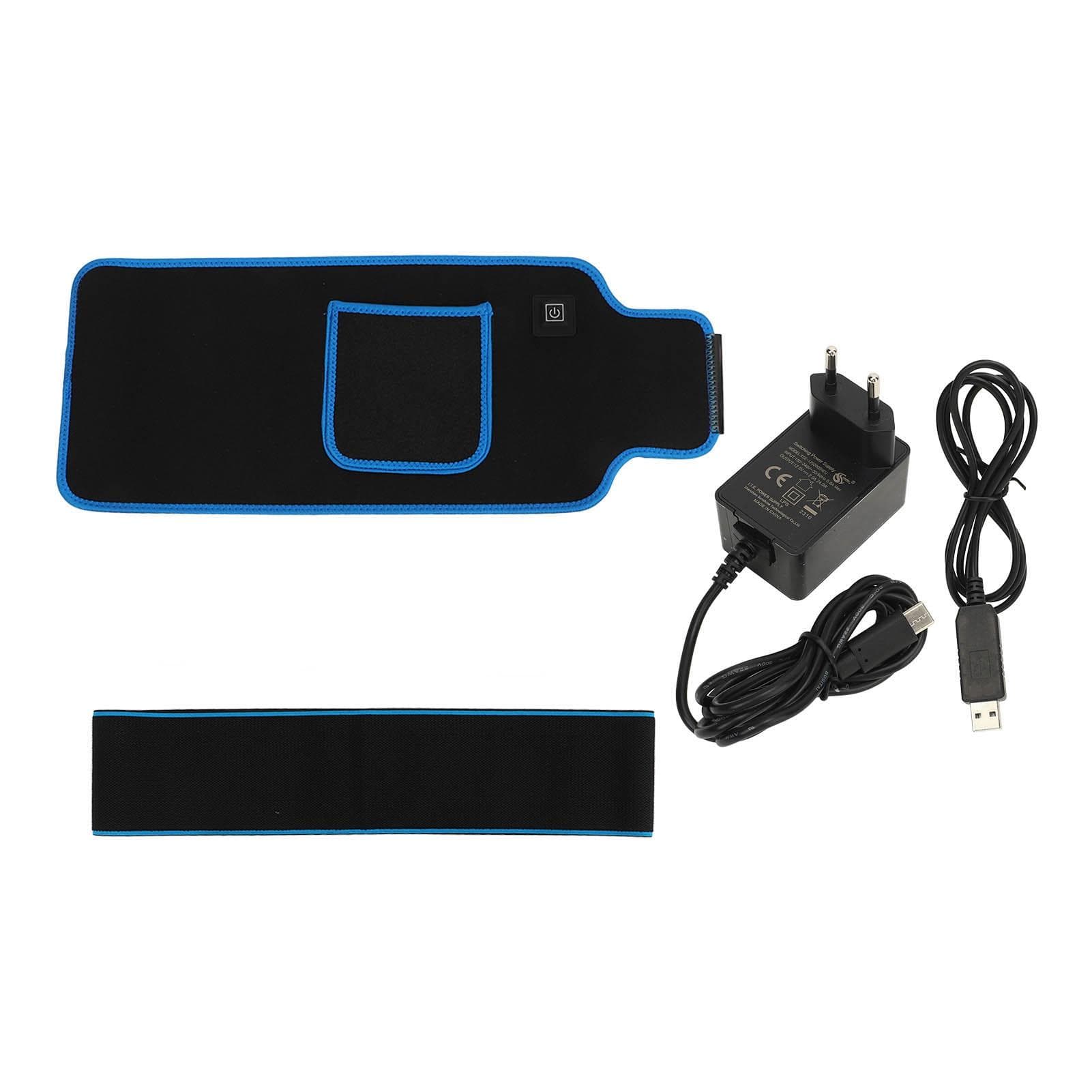Red LED Light Wrap Belt Wearable 660 850nm 150 Light Chips Hot Compress Adjustable Temp Infrared black
