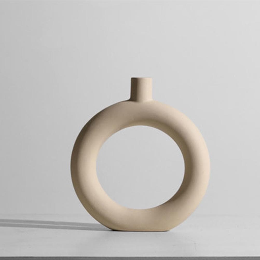 Nordic Minimalist Ceramic Vase Ornaments Dried Flower Arrangement Fabulous Decoration for Living