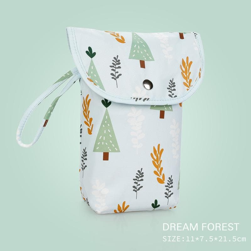 Waterproof and Reusable Baby Diaper Bag Baby Handbag Large Capacity Mommy Diaper Storage Bag Carrying Bag for Going Out style 1