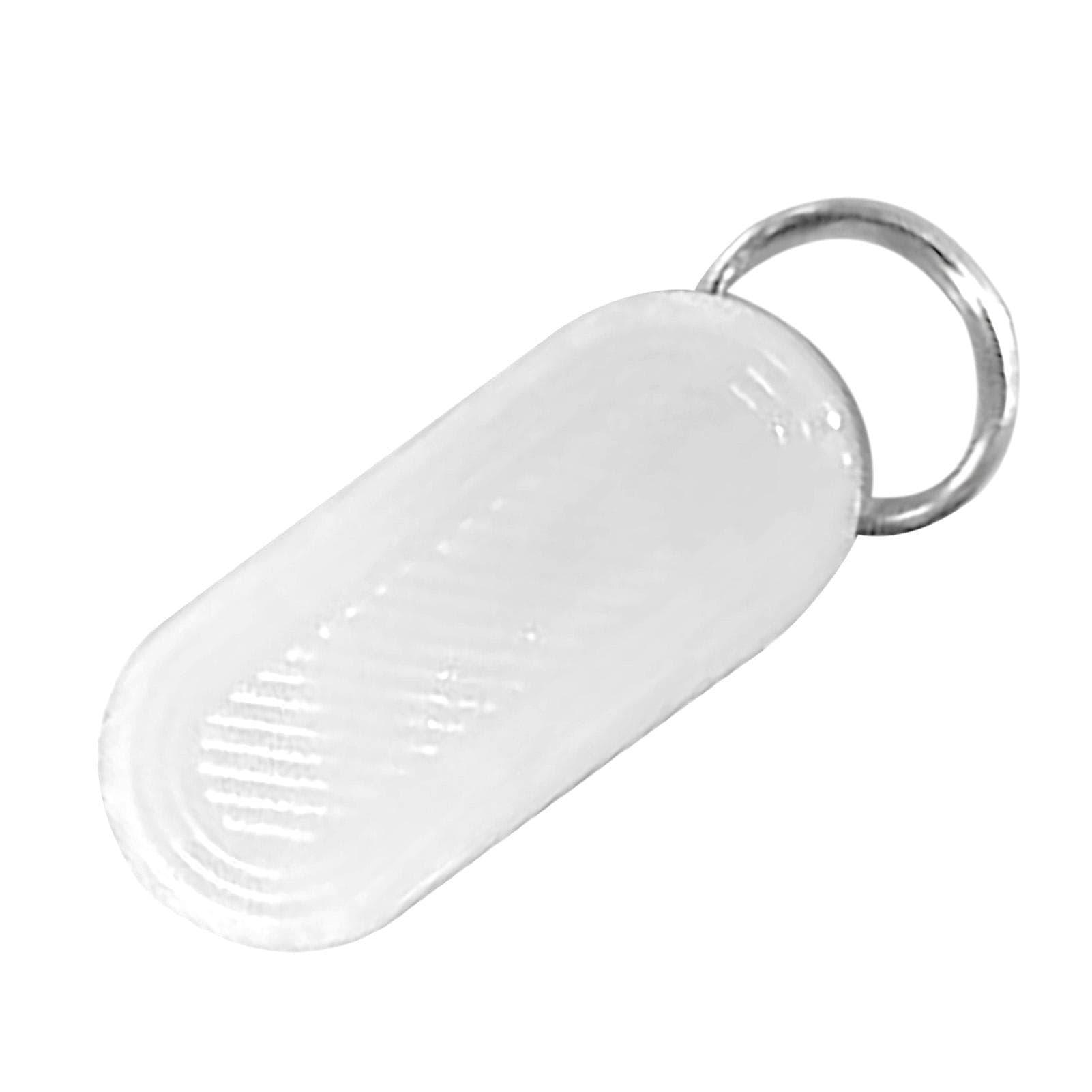 Mini Plastic Keychain Medicine Holder Portable Keychain Medicine Case for Travel Business Trips white