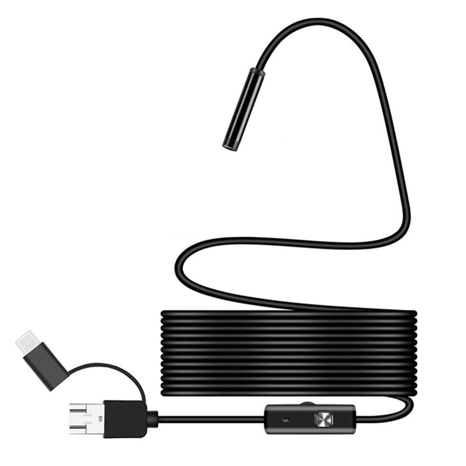 3 in 1 Endoscope Camera HD ABS Aluminium Alloy Industrial Endoscope for Android 6.1 for Pipe Car