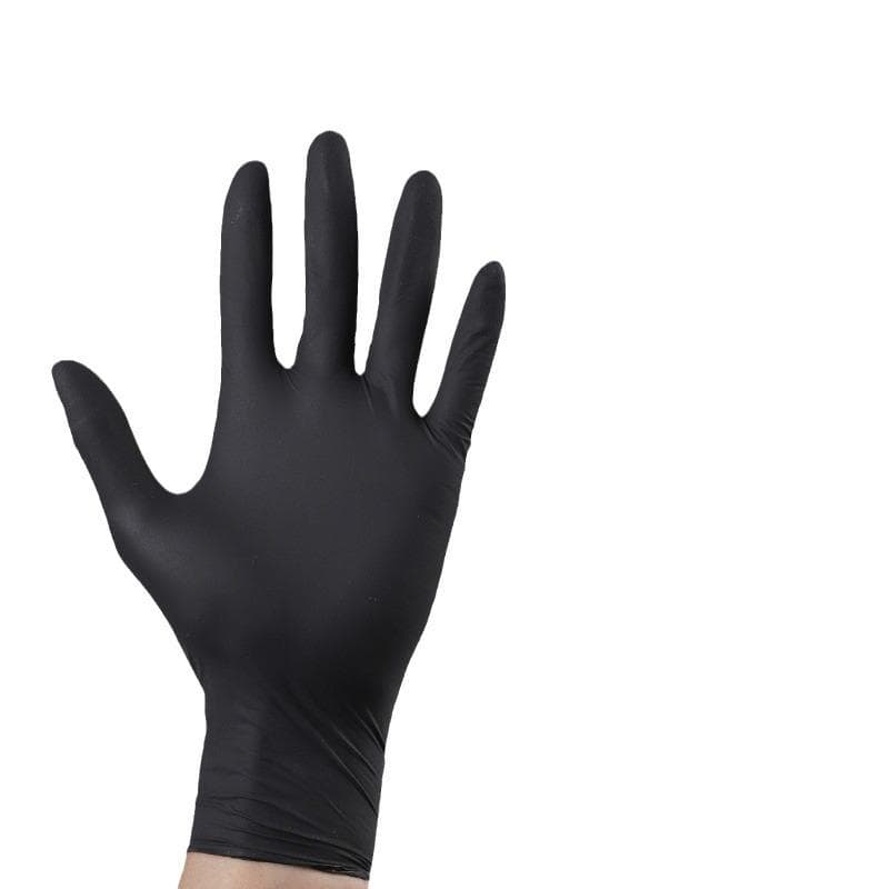20-100 Disposable Pure Nitrile Gloves -Heavy Duty, Durable & Waterproof, Premium Quality for Kitchen, Cleaning, Car Care -Disposable Protective Gloves XL-10pcs black