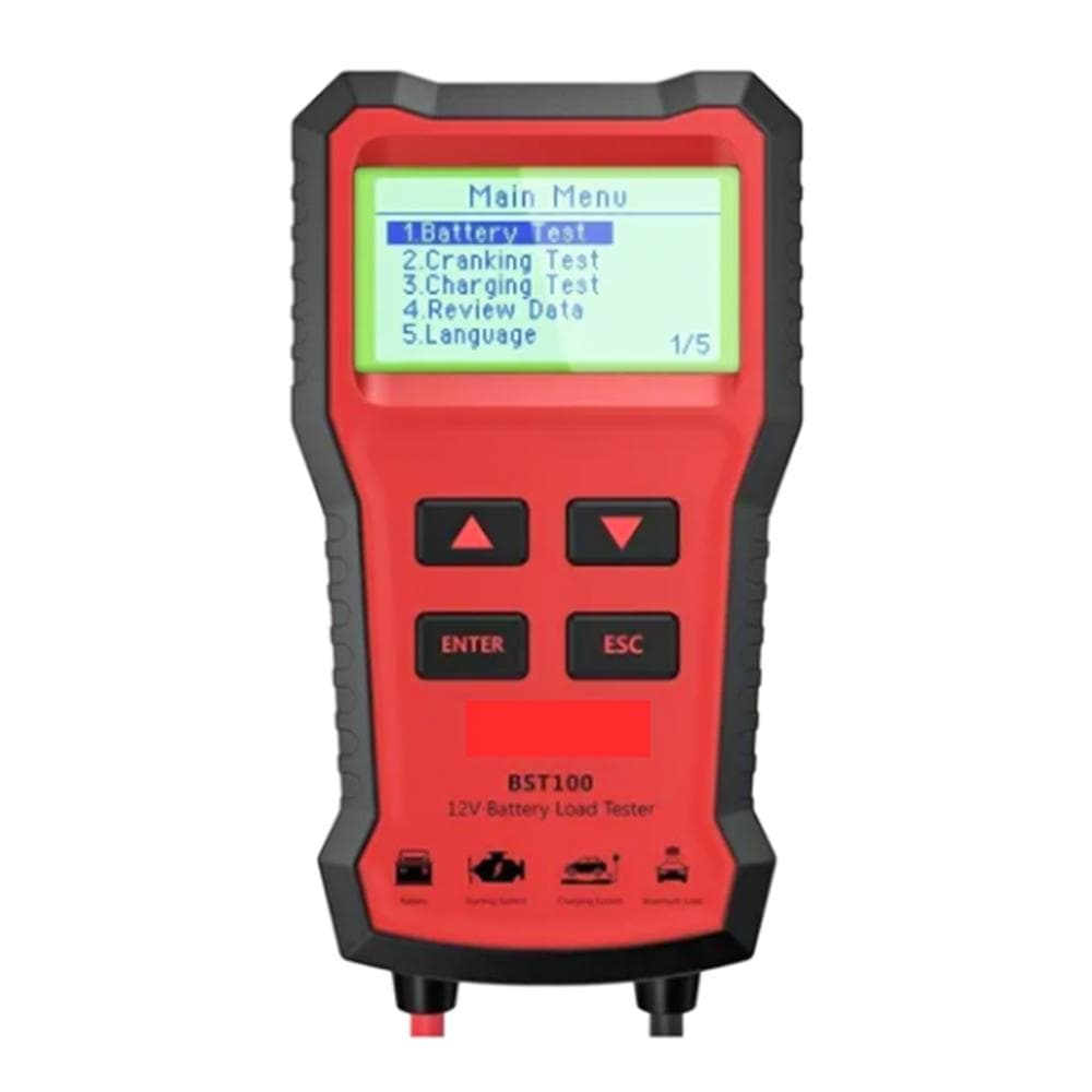 BST100 12V Cell Tester Auto Accumulator Tester Auto Storage Cell Tester red