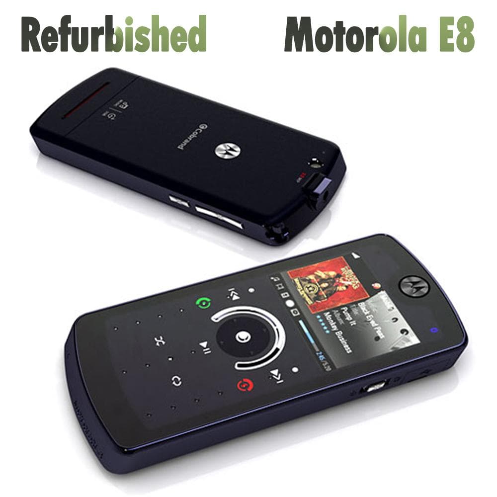Refurbished Original Motorola ROKR E8 2.0MP GSM 2G/3G Mobile Phone With 1 SIM simple set black