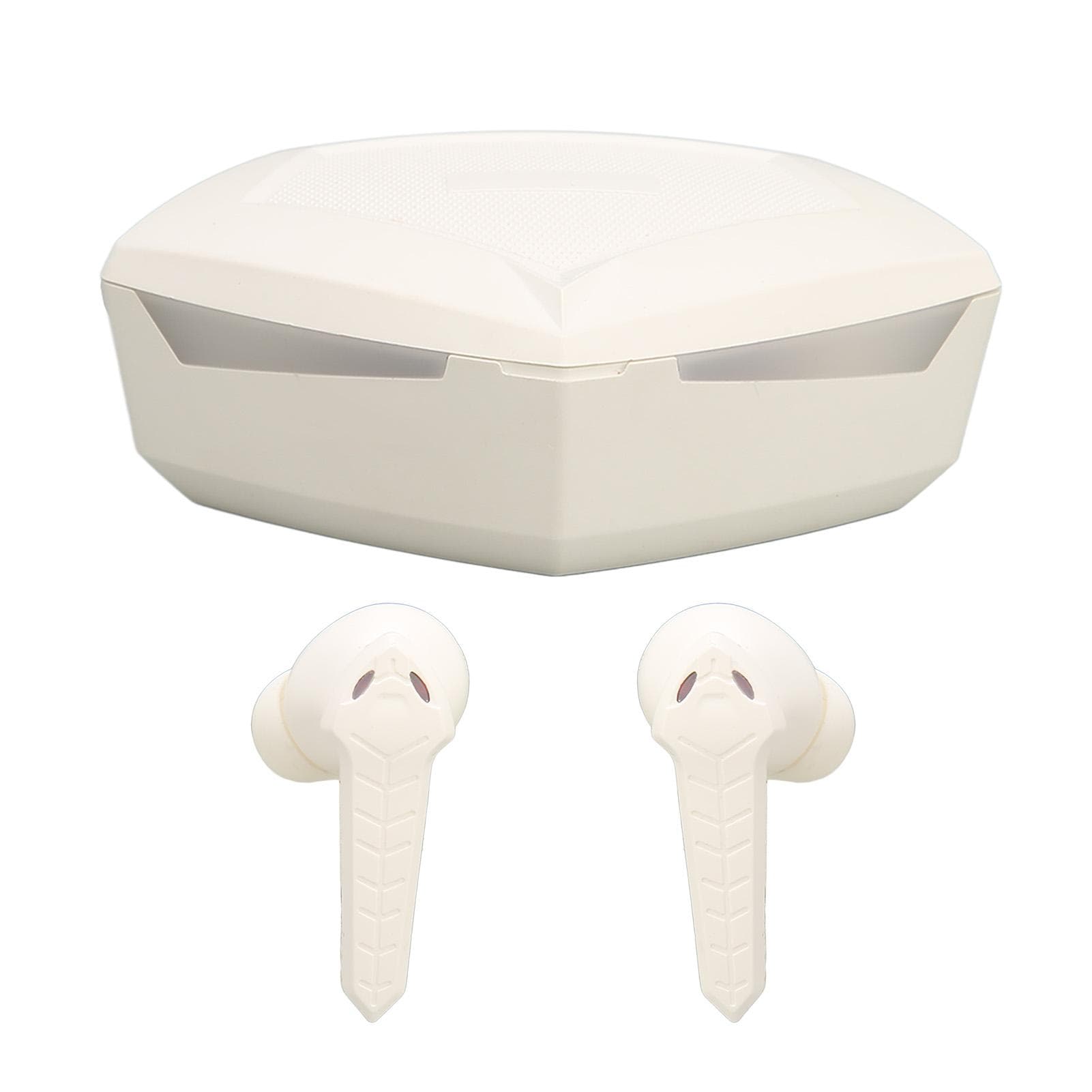 Bluetooth Gaming Earbuds Stereo Low Latency Dual Modes Wireless Earphone with Built in Mic for white