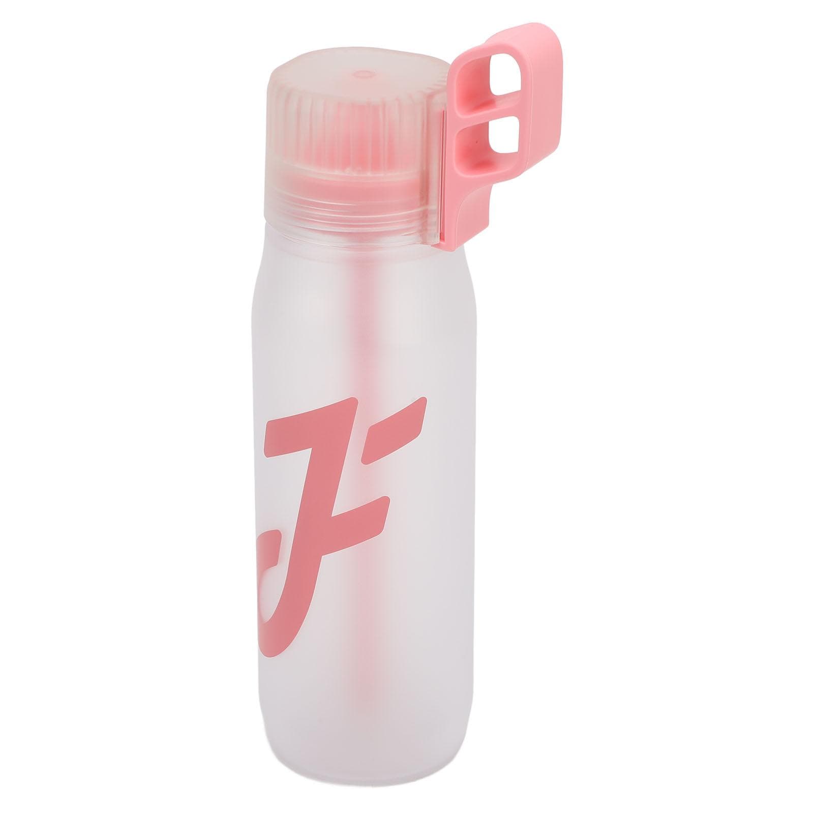 Scent Water Cup 650ML 5 Flavor Pods Refreshing Fruit Fragrance Air Water Bottle with Straw for Home L pink