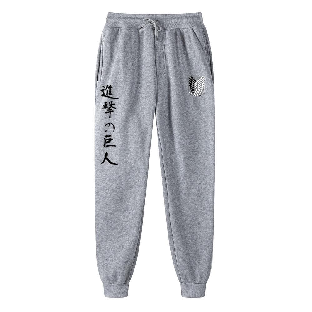 Anime Attack on Titan Printed Men's Joggers Brand Man Casual Trousers Sweatpants Fitness Workout Running Sporting Pants Clothing M