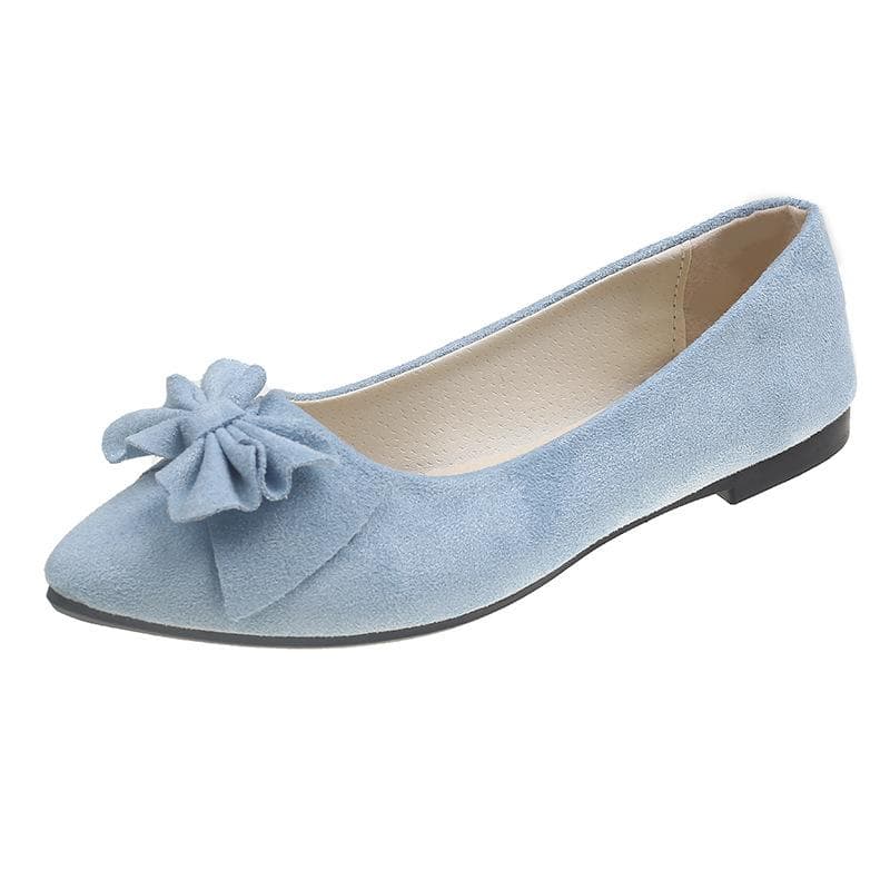 Women Girls Solid Big Size Slip On Flat Shallow Comfort Casual Single Shoes Multicolor 37 magnolia
