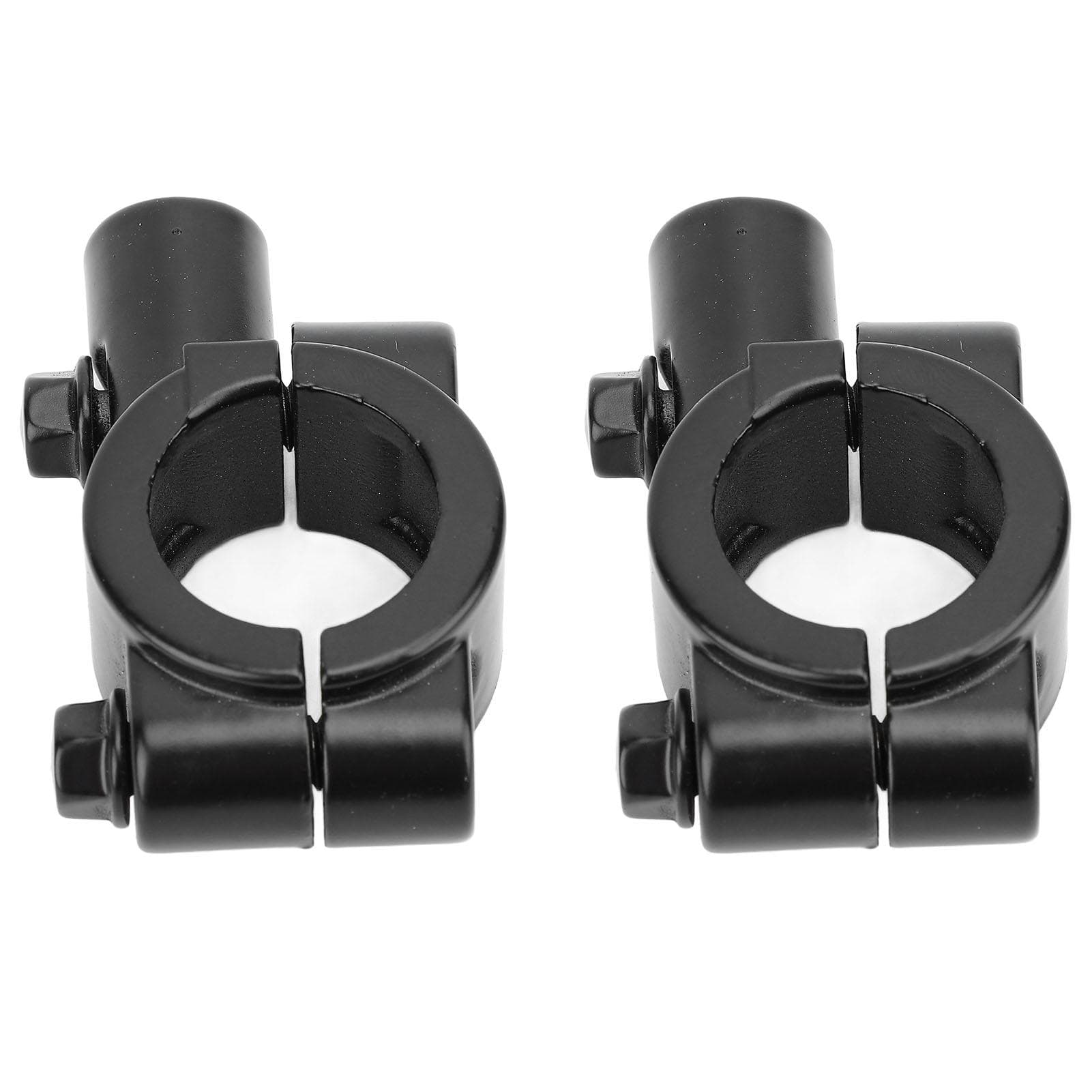 2 Pcs Motorcycle Handlebar Mirror Mount Rearview Mirror 22mm Thread Holder Clamp Adaptor for